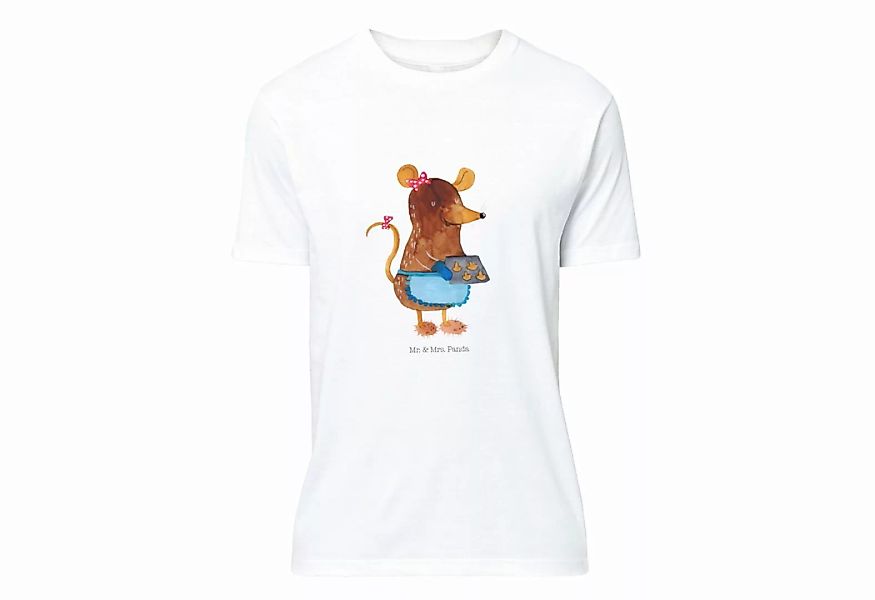 Mr. & Mrs. Panda T-Shirt Maus Kekse - Weiß - Geschenk, Shirt, Nachthemd, Wi günstig online kaufen