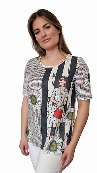 Estefania for woman Print-Shirt in modischen Allover-Print mit Blumen und S günstig online kaufen
