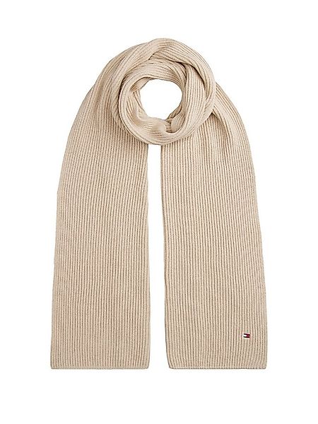 Tommy Hilfiger Strickschal TH FLAG PIMA COTTON CASH SCARF, mit Logostickere günstig online kaufen