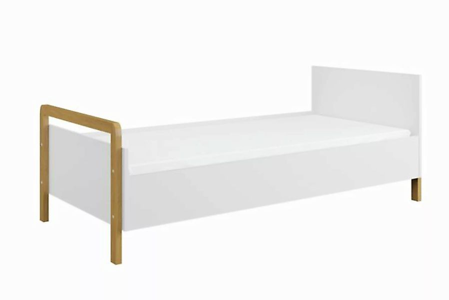 Bjird Kinderbett Jugendbett Victor 180x80 cm, mit Eichenbeinen und Bettrahm günstig online kaufen