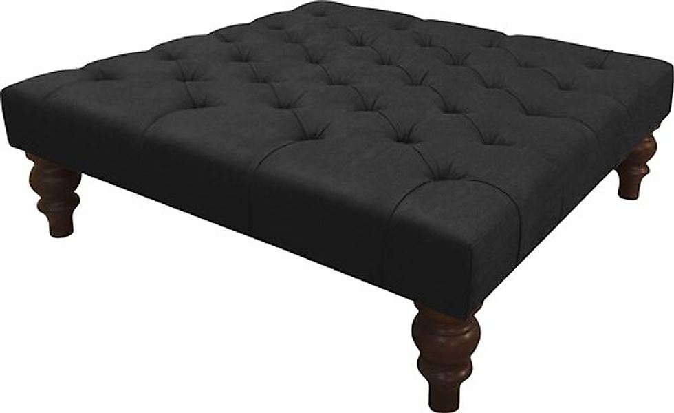 Home affaire Hocker "Duc", hochwertige Knopfheftung im Rücken, Samtoptik mi günstig online kaufen