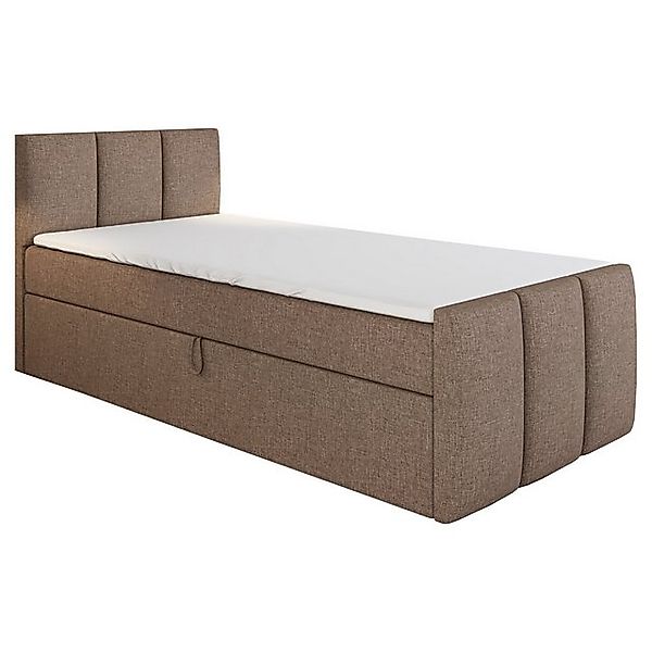 A&J MöbelLand GmbH Boxspringbett Einzelbett MOREN mit Bettkasten, Topper un günstig online kaufen