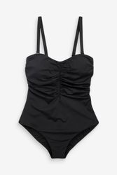 Next Badeanzug Trägerloser Bauchweg-Badeanzug DD+ mit günstig online kaufen