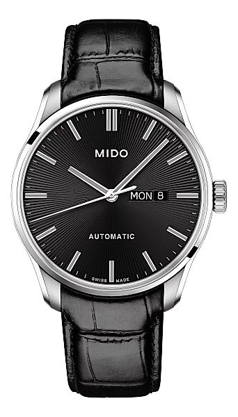 Mido BELLUNA Sunray Gent Automatic, black, Lederarmband M024.630.16.051.00 günstig online kaufen