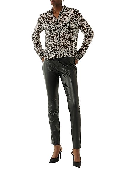 Comma Langarmbluse Longbluse aus Chiffon mit günstig online kaufen