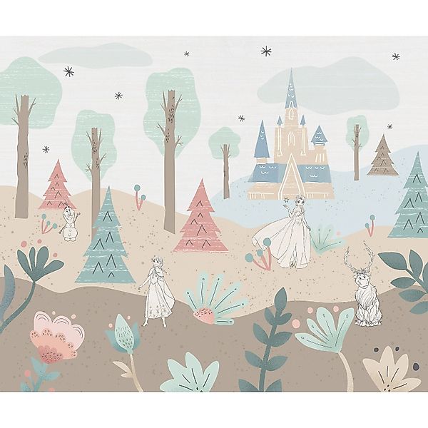 Komar Vlies Fototapete Disney Frozen Castle Playground Bunt günstig online kaufen