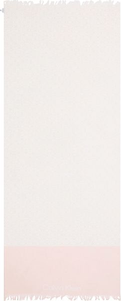 Calvin Klein Schal "MONOGRAM COTTON GAUZE STOLE", mit Logomuster günstig online kaufen