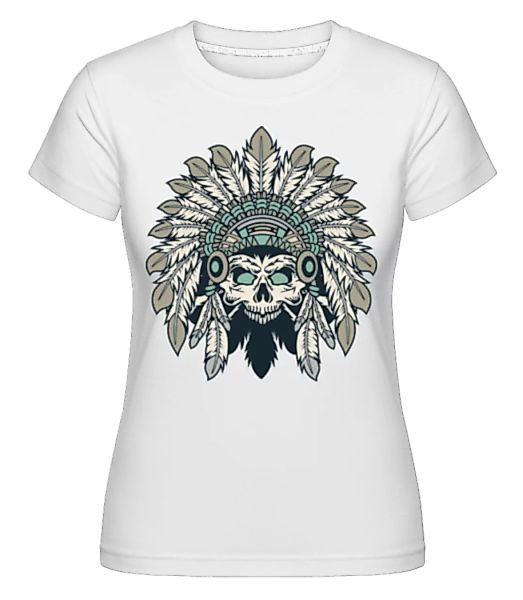 Indian Headdress Skull · Shirtinator Frauen T-Shirt günstig online kaufen