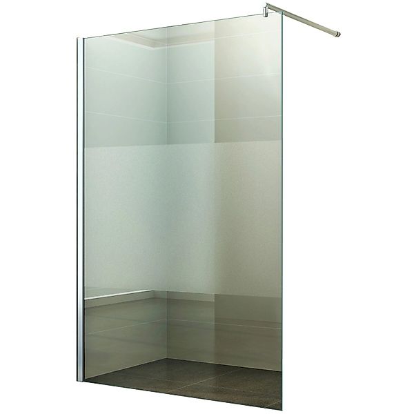 Dein Bau Projekt Walk-In Duschabtrennung Teilsatiniert 60 x 200 cm günstig online kaufen