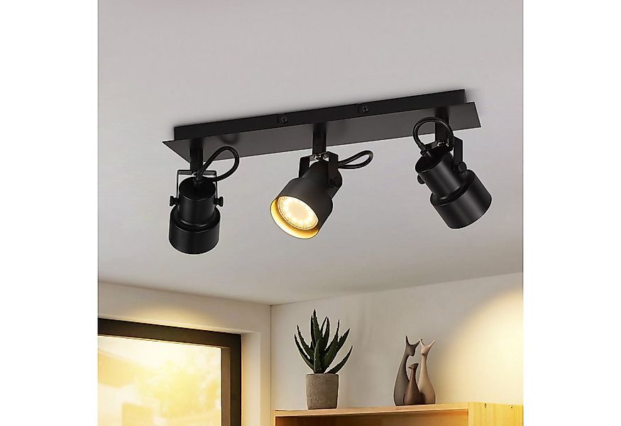 Nettlife Deckenstrahler Deckenstrahler Schwarz 350° Drehbar GU10, Drehbar, günstig online kaufen