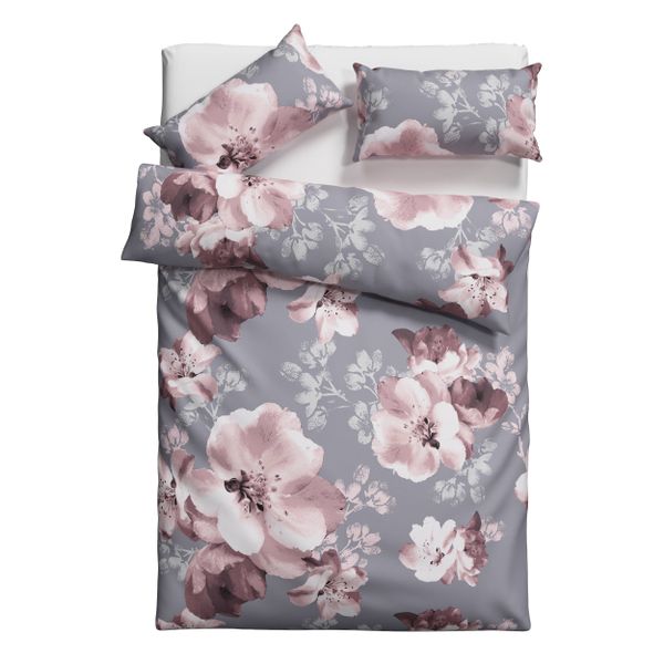 Home affaire Bettwäsche "MELINA" 2 Stk. tlg. florale Bettwäsche mit Reißver günstig online kaufen