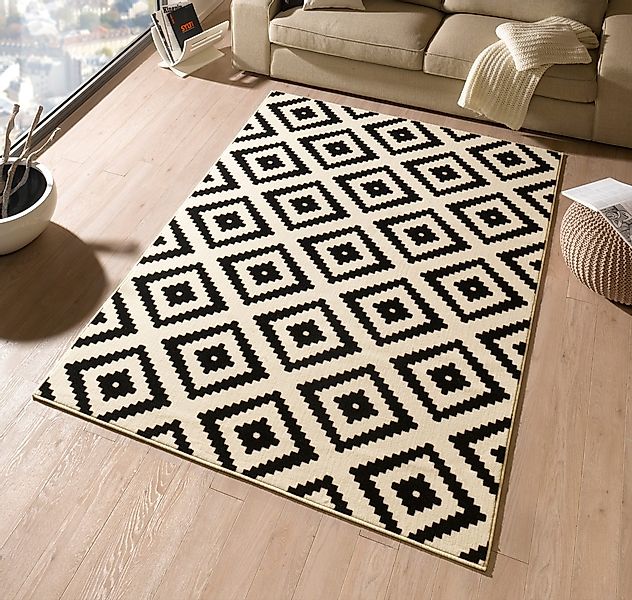 HANSE Home Teppich "Raute" rechteckig 9 mm Höhe Läufer, Kurzflor, Skandi, R günstig online kaufen