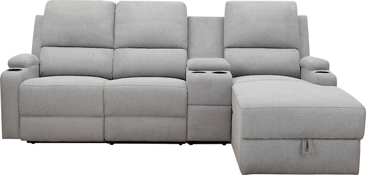 Home affaire Ecksofa »Napori Multimediasofa, 3er Kinosessel XXL, L-Form,«, günstig online kaufen