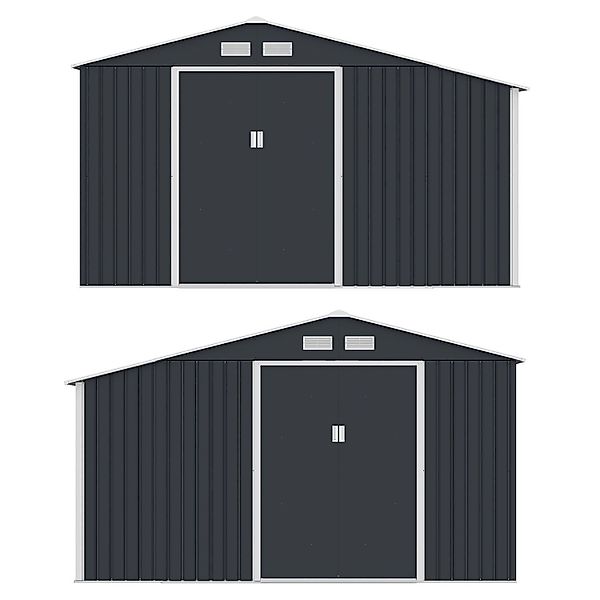 Juskys Gartenhaus XL, mit Holzunterstand & günstig online kaufen