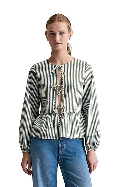 Marc O'Polo DENIM Langarmbluse aus Baumwoll-Dobby günstig online kaufen