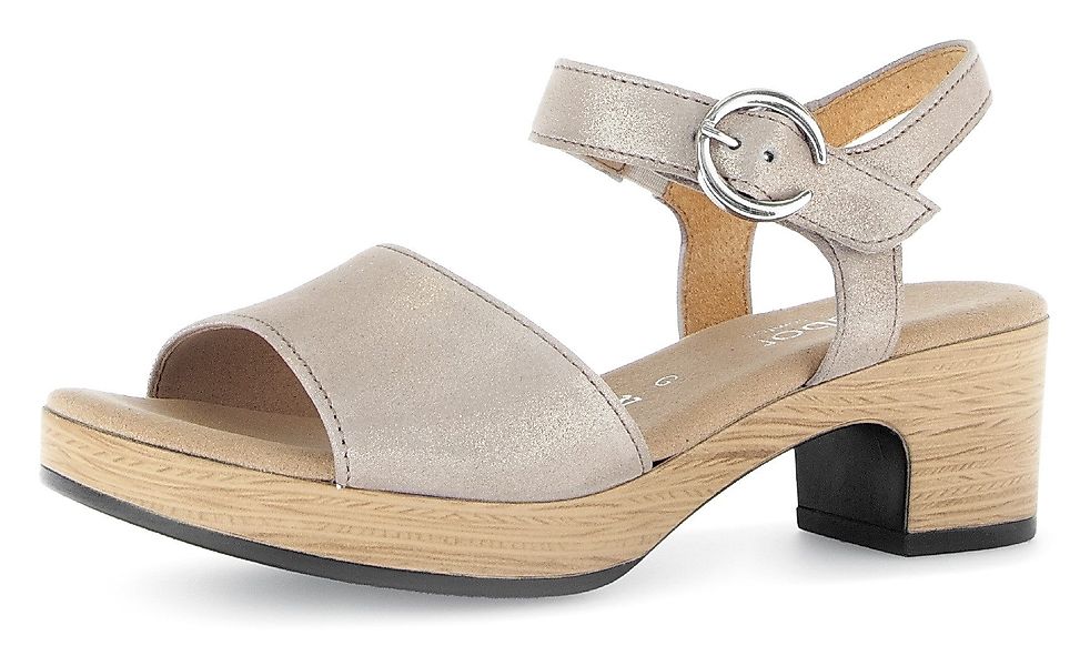 Gabor KRETA Sandalette, Blockabsatz, Sommerschuh, Riemchensandale günstig online kaufen