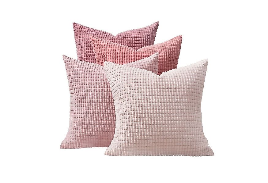 Topfinel Kissenbezug Dekokissenbezug 4er Set 40x40cm aus Cord Samt-Farbverl günstig online kaufen