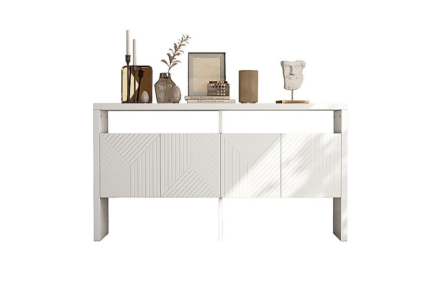 REDOM Sideboard Flurschrank (2 offene Fächer & 4 Türen für viel Stauraum., günstig online kaufen