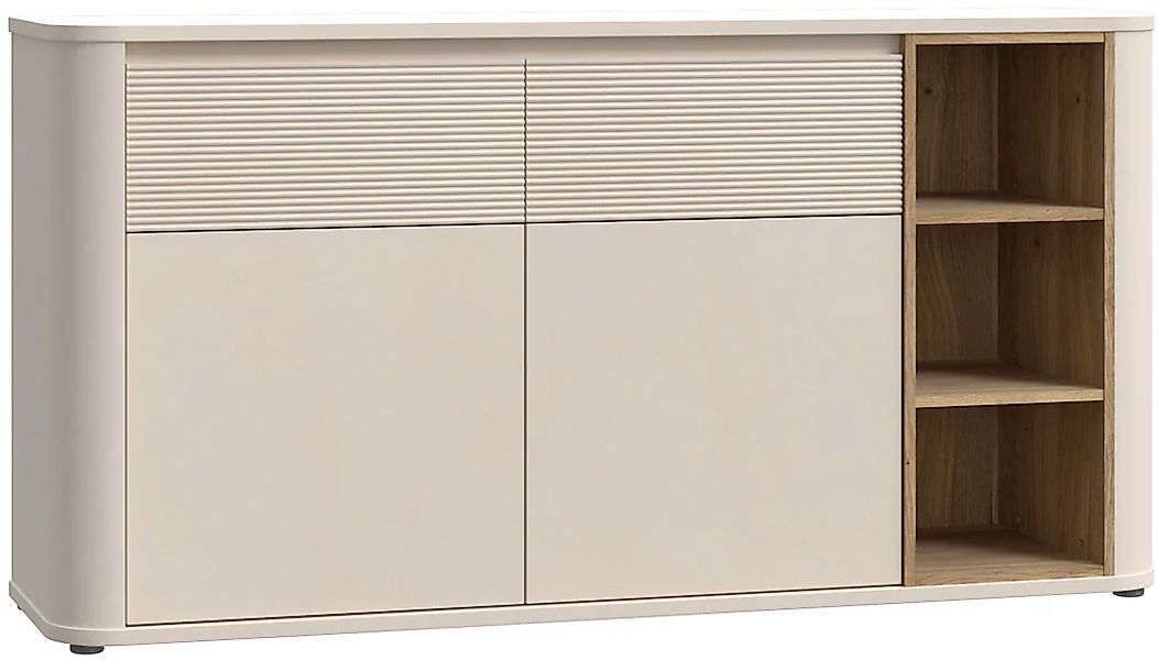 FORTE Sideboard B/H/T 160/83,1/41,3 cm, Stauraum, MDF Front günstig online kaufen