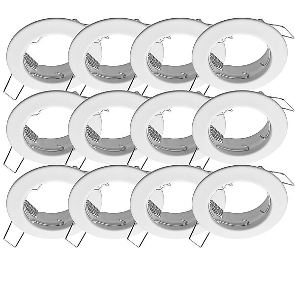 Oktaplex 3er Set Einbauspot Sedan für LED-Module 50mm Spot Rahmen Weiß Deck günstig online kaufen