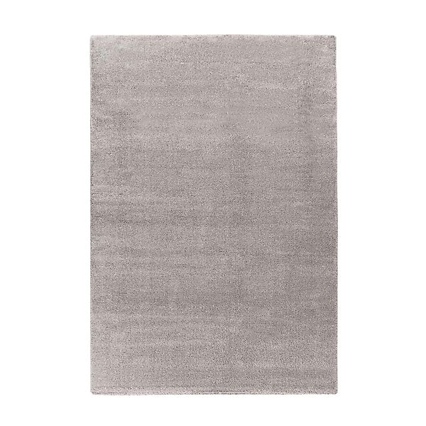 MeGusta Kurzflor Teppich Uni Klassisch Grau 80x150 cm Marcela günstig online kaufen