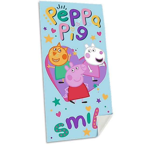 Peppa Pig Strandtuch Peppa Wutz Pig Badetuch Strandtuch 70x140 cm 100% Baum günstig online kaufen