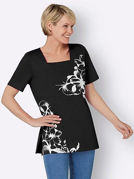 Sieh an! T-Shirt Longshirt Kurzarm günstig online kaufen