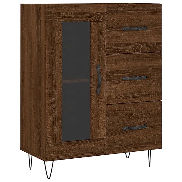 vidaXL Sideboard Braun Eichen-Optik 69,5x34x90 cm Holzwerkstoff 828043 günstig online kaufen