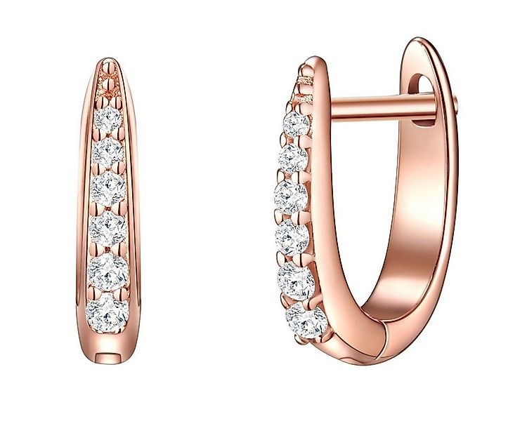 Glanzstücke München Paar Creolen roségold, aus Sterling Silber günstig online kaufen