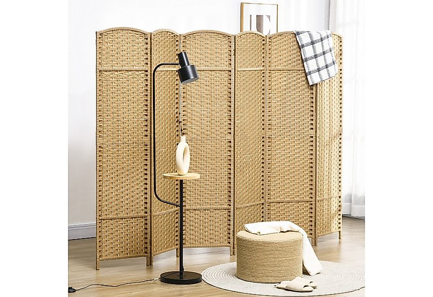 HOMCOM Paravent 6-teilig 240 x 170 cm Faltbar Stellwand Raumtrenner (Sichts günstig online kaufen