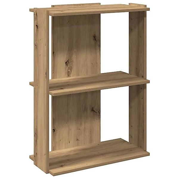 vidaXL Bücherregal 3 Böden Artisan-Eiche 60x30x80 cm Holzwerkstoff 860264 günstig online kaufen