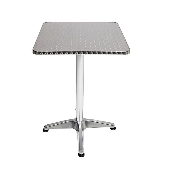Mojawo Küchentisch Bistrostehtisch Aluminium 60x60cm H70/110cm günstig online kaufen