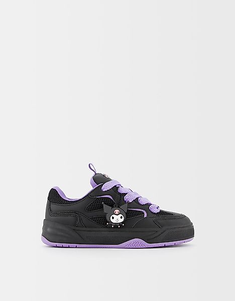 Bershka Skate-Sneaker Kuromi Damen 37 Schwarz günstig online kaufen