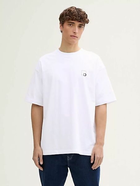 TOM TAILOR Denim T-Shirt Oversize T-Shirt mit Rücken-Print günstig online kaufen