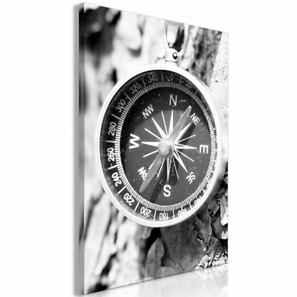 artgeist Wandbild Black and White Compass (1 Part) Vertical schwarz/weiß Gr günstig online kaufen