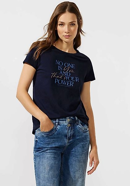 STREET ONE T-Shirt, mit verlängertem Rückenteil günstig online kaufen