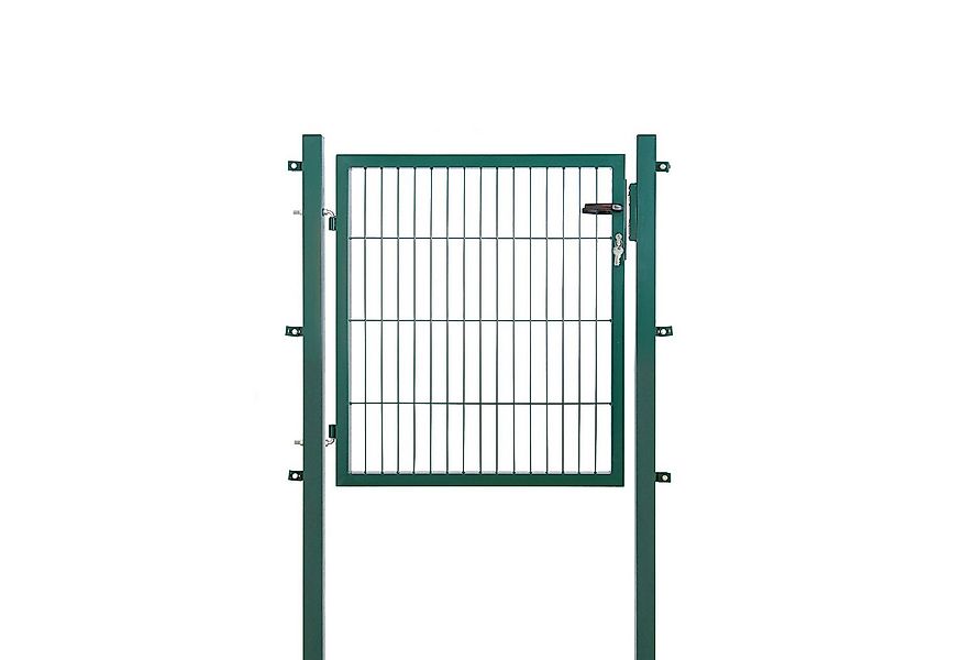 Arvotec Gartentor aus Stahl Breite 100-400cm/Höhe 80-200cm, Anthrazit/Grün, günstig online kaufen