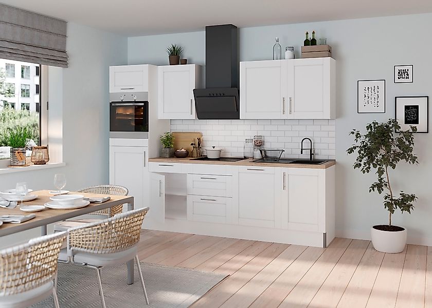 KOCHSTATION Küche "KS-Ahus" Breite 280 cm,wahlw. mit E-Geräten,Soft Close F günstig online kaufen