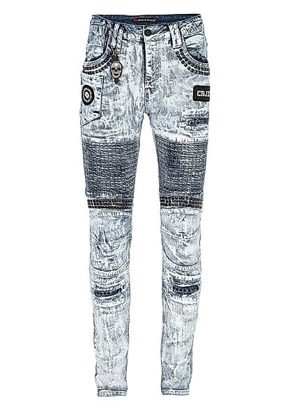 Cipo & Baxx Slim-fit-Jeans "Jeans", mit Ziersteinen günstig online kaufen