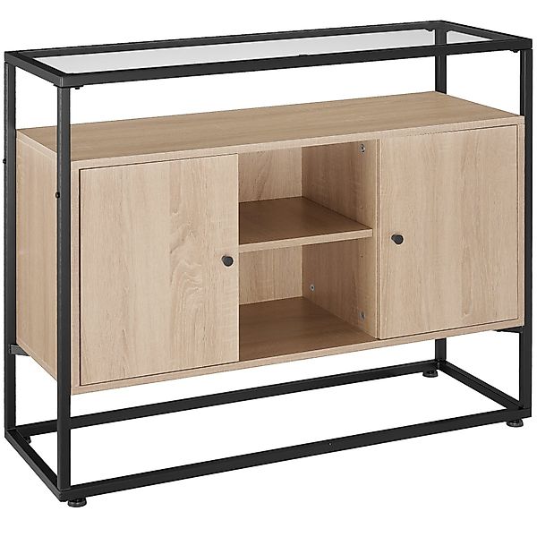 tectake Sideboard Kommode Oldham 100x38x80,5cm (Sideboard, günstig online kaufen