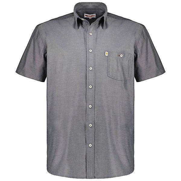Kamro Unifarbenes Freizeithemd Farbe grau/schwarz Größe: 5XL günstig online kaufen