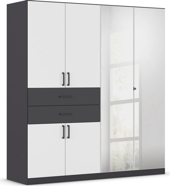 rauch Drehtürenschrank "Maika" mit Spiegel, 2 Schubladen, in verschiedenen günstig online kaufen