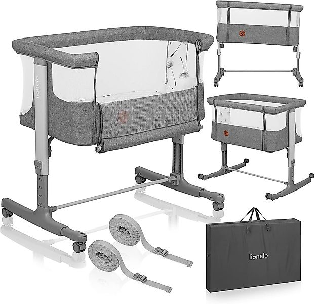 lionelo Baby-Reisebett AURORA, 3-in-1: Beistellbett, Babywiege, günstig online kaufen