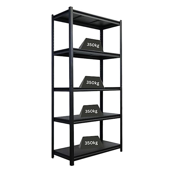 PROREGAL Schwerlastregal Thorin HxBxT 180x90x40cm 5 Stahlplatten-Ebenen Fac günstig online kaufen