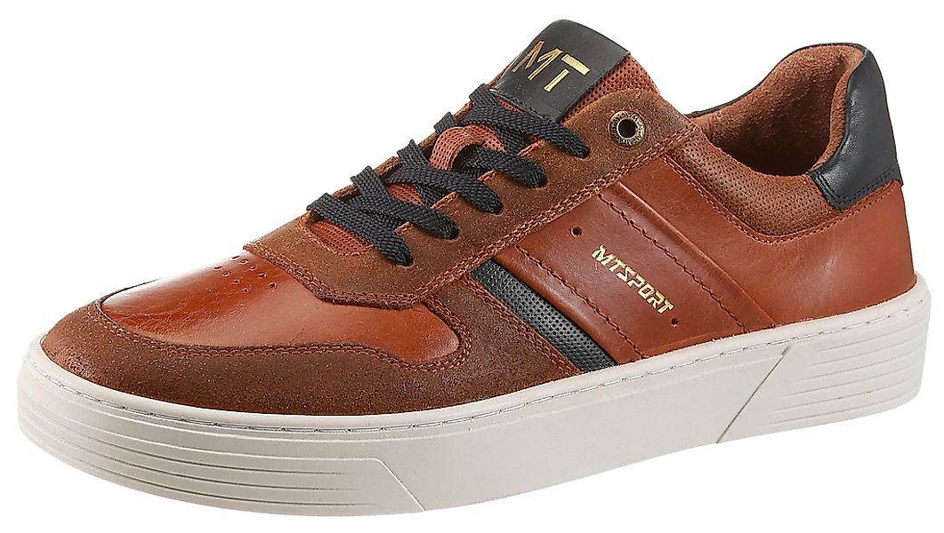 MARCO TOZZI Sneaker, Freizeitschuh, Halbschuh, Schnürschuh mit Kontrastbesa günstig online kaufen