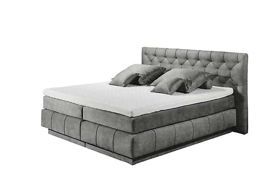 Boxspringbett Frasquito 180 x 200 Grau günstig online kaufen