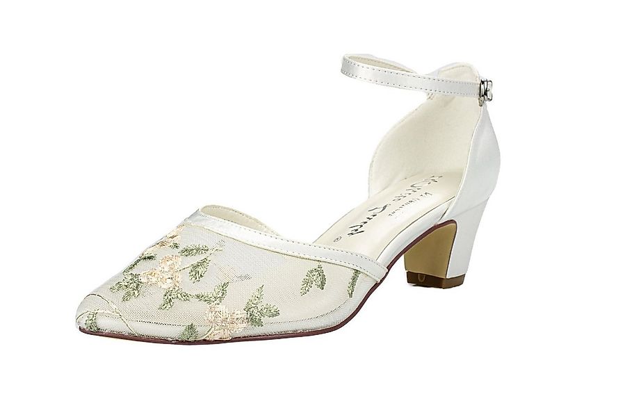White Lady 878 ivory-natura - bestickte Brautschuhe Pumps günstig online kaufen