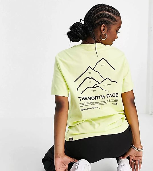 The North Face – Peaks – Gelbes T-Shirt, exklusiv bei ASOS günstig online kaufen