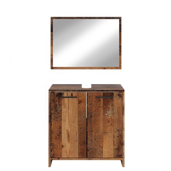 Vicco Badmöbel-Set Kiko, Eiche rustikal, 2 günstig online kaufen