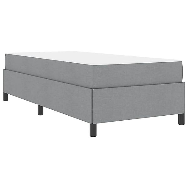 vidaXL Boxspringbett Hellgrau 100 x 200 cm Stoff 3398836 günstig online kaufen